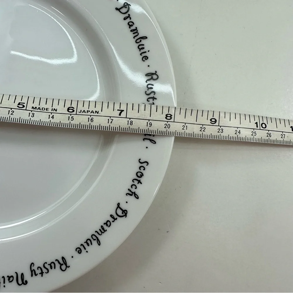 4 Pottery Barn Bar Lingo Cocktail Appetizer Plates 8
